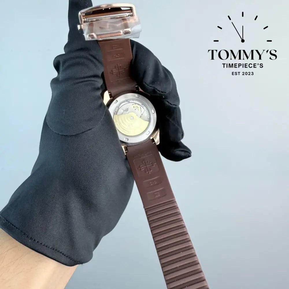 AAA+ Aquanaut Luce Annual Calendar Brown Dial 40mm Rubber Strap