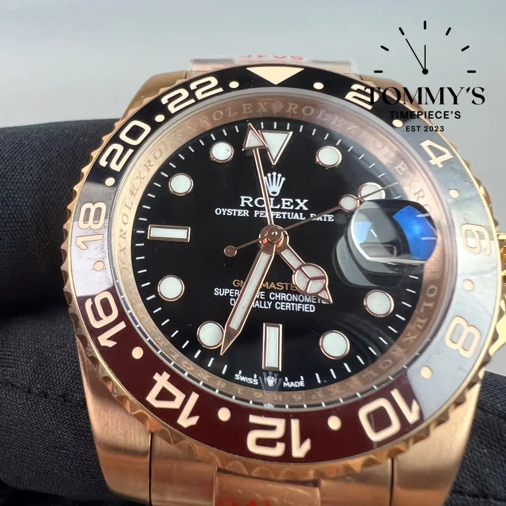 AAA + GMT Master 2 Root Beer(Rose Gold)