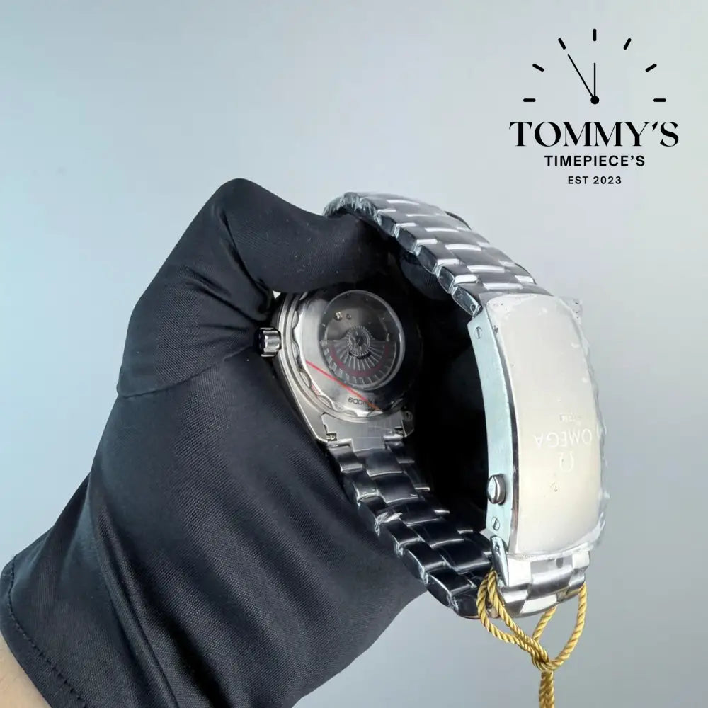 AAA+ Seamaster Planet Ocean 600M Co-Axial Master Chronometer 42mm Black Dial-Steel Bracelet (Black Bezel)