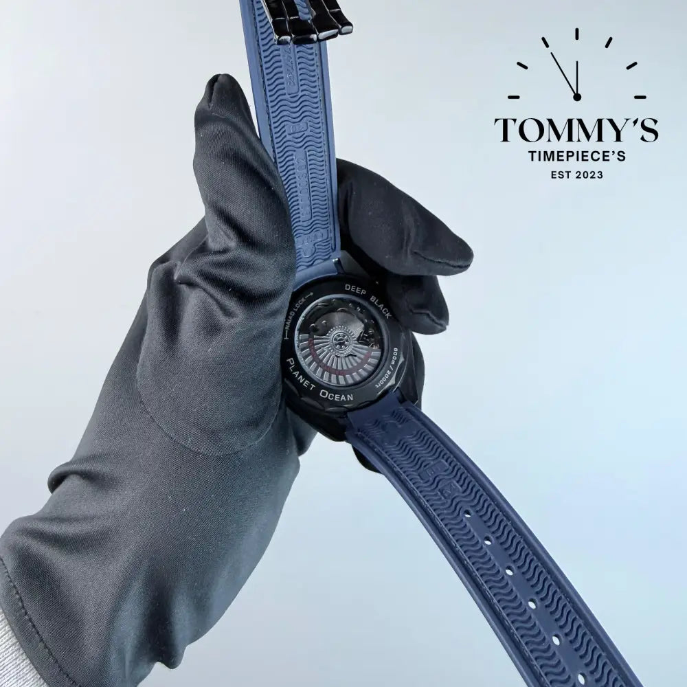 AAA+ Seamaster Planet Ocean 600M Co-Axial Master Chronometer GMT ’ETNZ’ Deep Black 45.5mm Black Dial