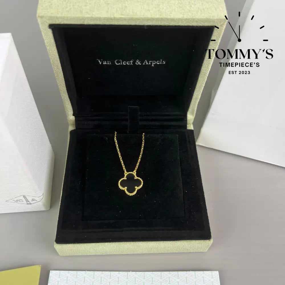 Gold Vca Necklace Sets With Box Bag And Certificate