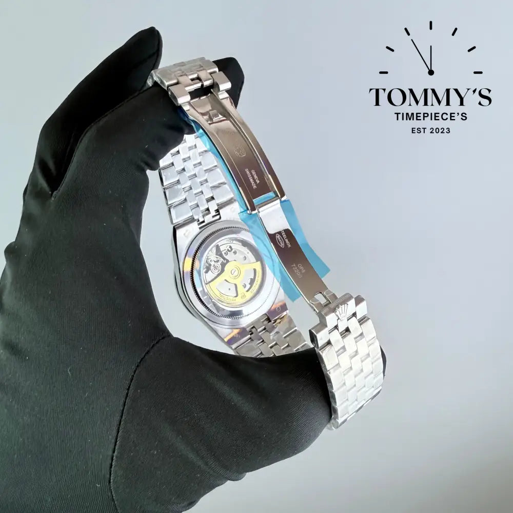 AAA+ Land Dweller Platinum Dial With Diamond Bezel