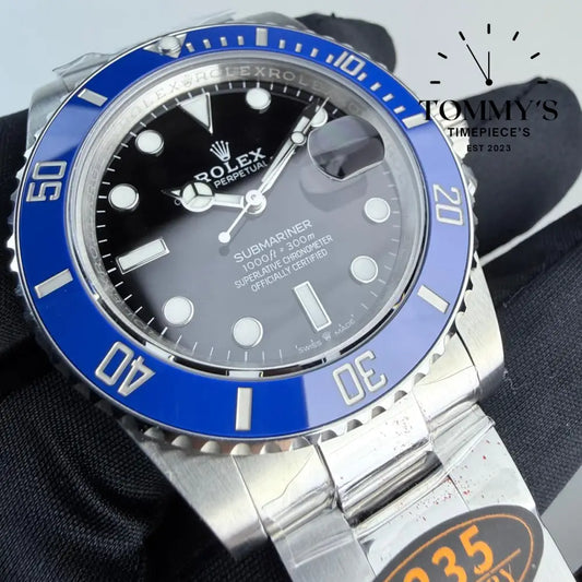 QF Superclone Submariner Date Cookie Monster’ (126619LB) 41mm Black Dial-Oyster Bracelet (Blue Ceramic Bezel) Watches