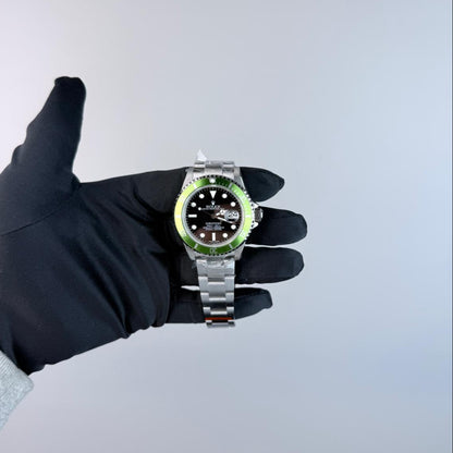 ARF Submariner Date "Kermit" (16610LV), 40mm Black Dial-Oyster Bracelet (Green Bezel)