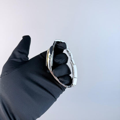 Superclone Explorer (124273), 36mm Black Dial-Oyster Bracelet (Gold Smooth Bezel Two-tone)