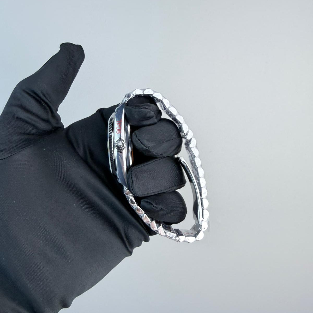 QF Superclone Day-Date (228238), 40mm Silver Meteorite Dial-Presidential Bracelet (Fluted Bezel)