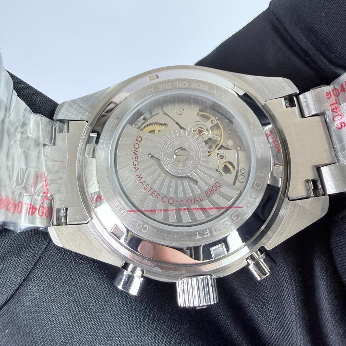 AAA+ Speedmaster Chronoscope Paris 2024, 43mm White Dial-Stainless Steel Bracelet (Black Bezel)