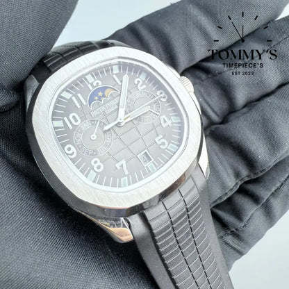 AAA+ Aquanaut Luce Annual Calendar Grey Dial 40mm Rubber Strap