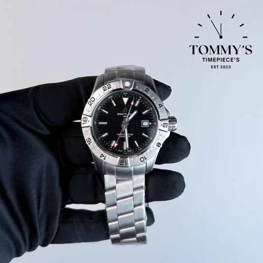 AAA+ Avenger Automatic GMT 44mm Black Dial