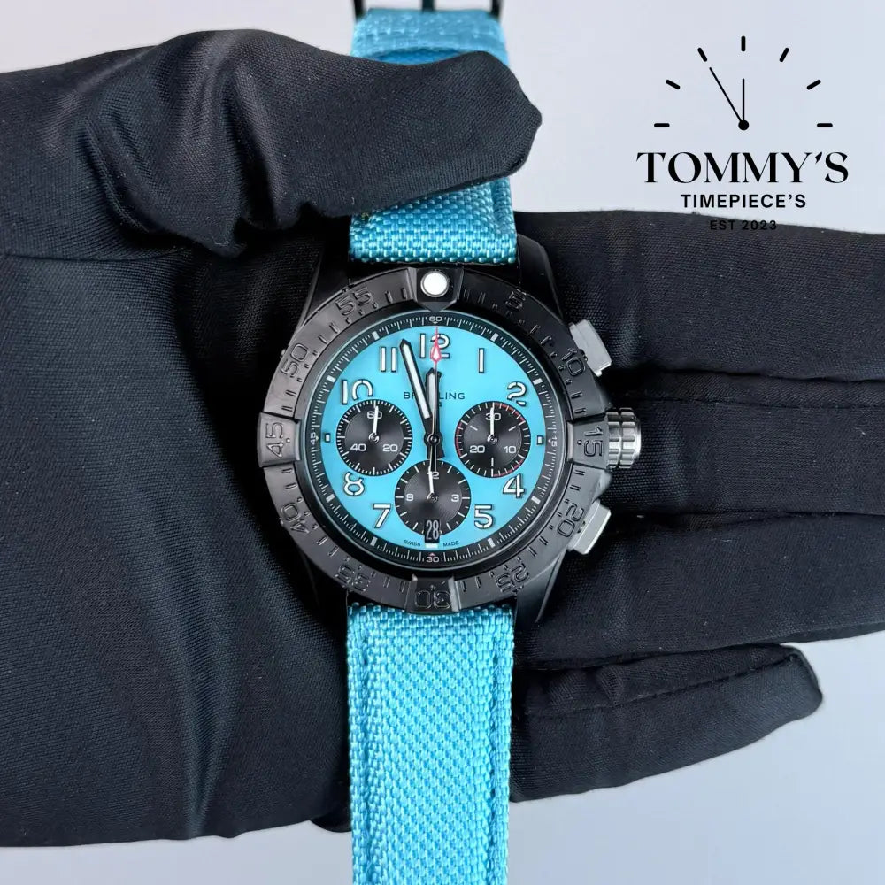 AAA+ Avenger B01 Chronograph 42mm Night Mission Blue Dial