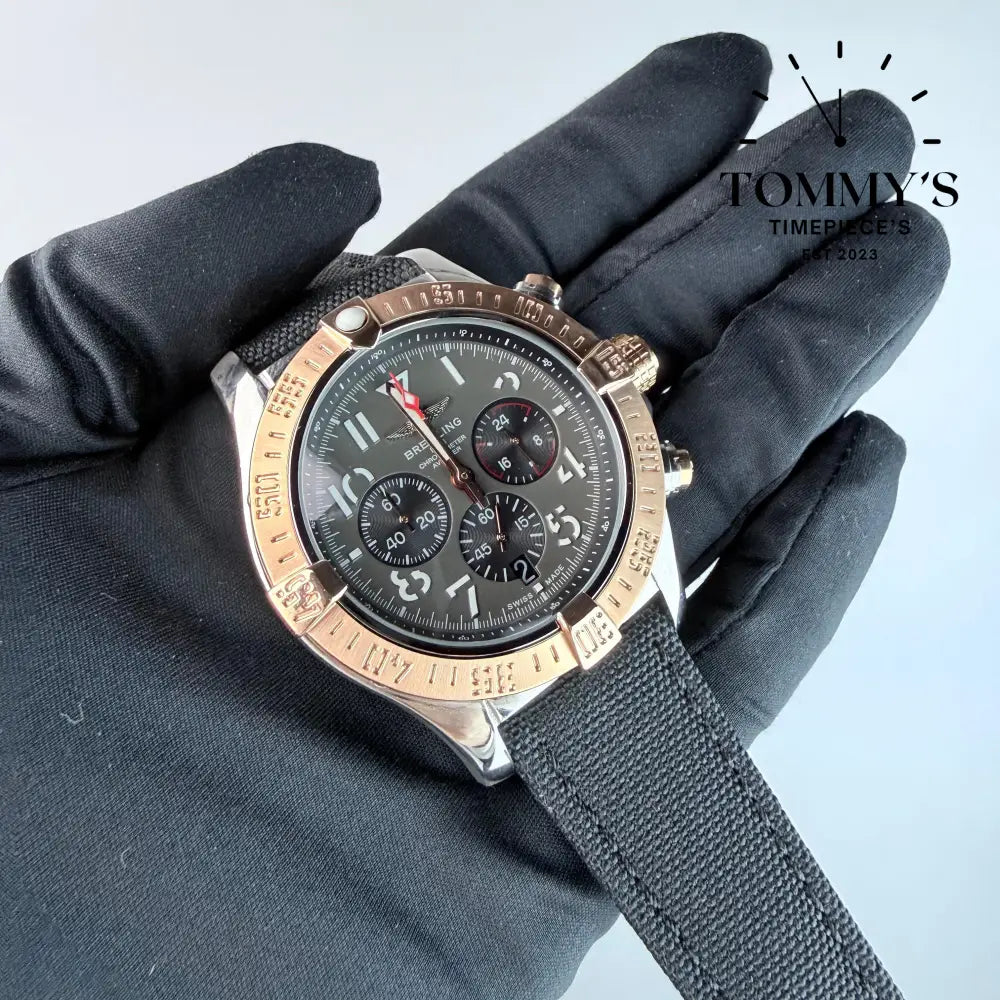AAA+ Avenger B01 Chronograph 45mm Grey Dial - Stainless Steel