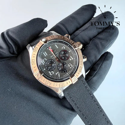 AAA+ Avenger B01 Chronograph 45mm Grey Dial - Stainless Steel
