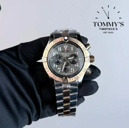 AAA+ Avenger B01 Chronograph 45mm Grey Dial - Stainless Steel