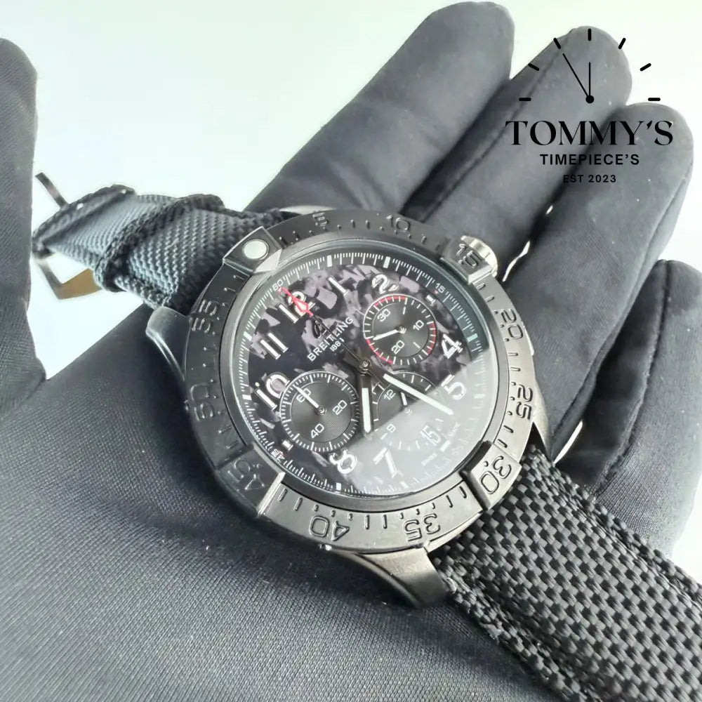 AAA+ Avenger Chronograph 44 Night Mission Black Dial- (Black Ceramic Case)