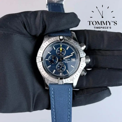 AAA+ Avenger Chronograph 45 Blue Dial - Stainless Steel
