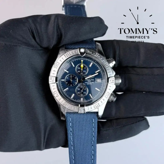 AAA+ Avenger Chronograph 45 Blue Dial - Stainless Steel
