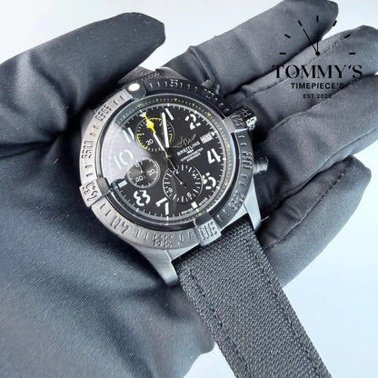 AAA+ Avenger Chronograph 45 Night Mission Black Dial