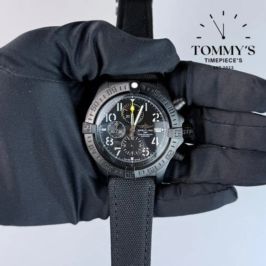 AAA+ Avenger Chronograph 45 Night Mission Black Dial