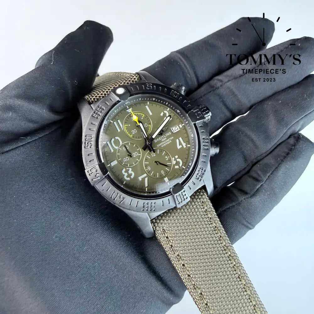 AAA+ Avenger Chronograph 45 Night Mission Green Dial