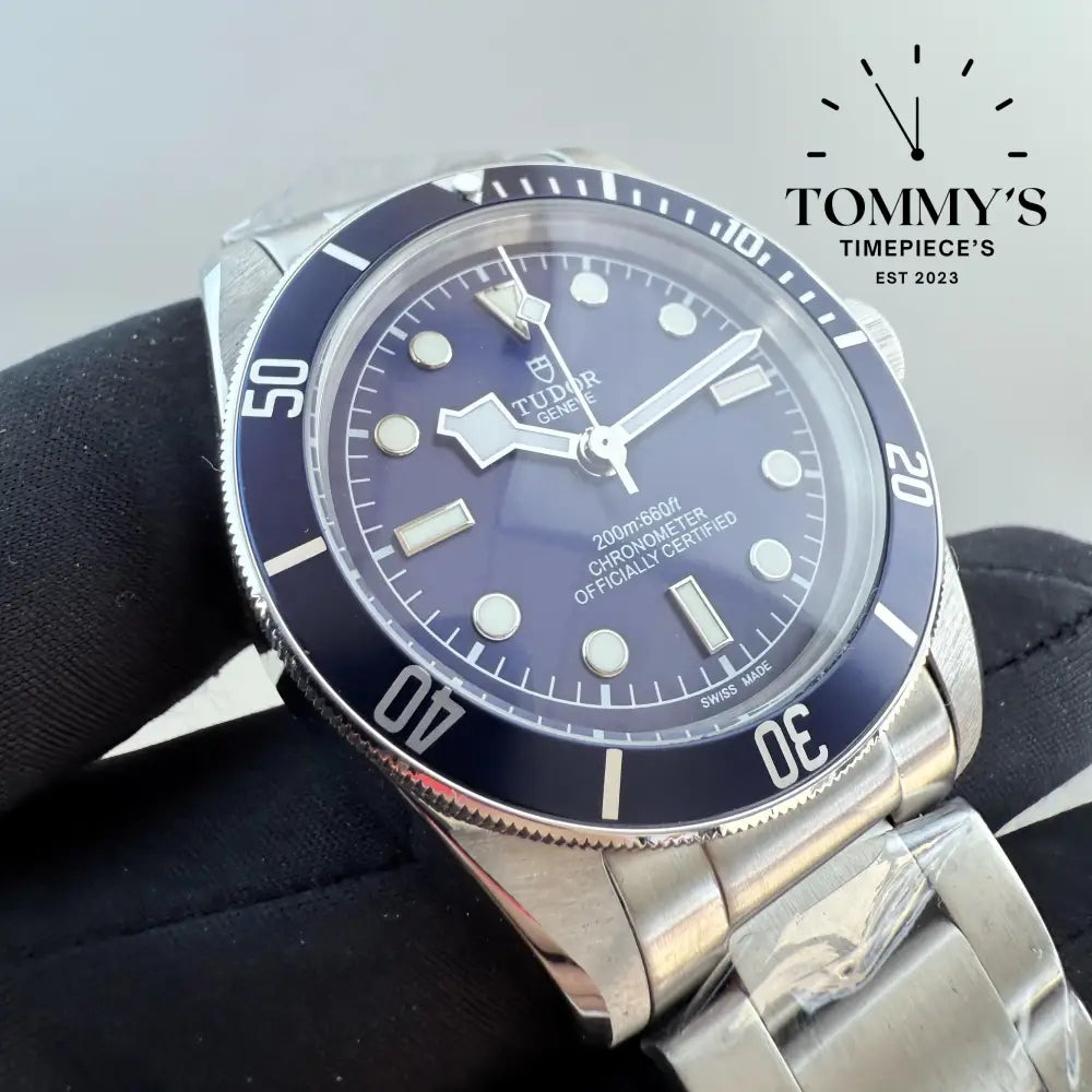 AAA + Black Bay On A Blue Bezel