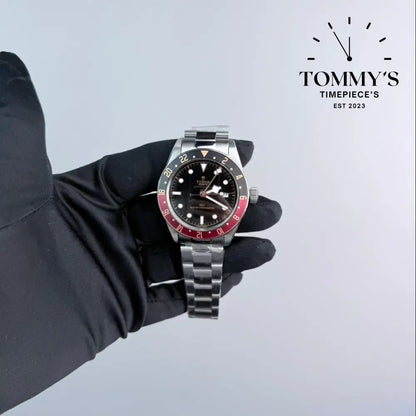 AAA+ Black Bay 58 GMT 39mm Black Dial-Stainless Steel Bracelet (Black Red Bezel) Watches