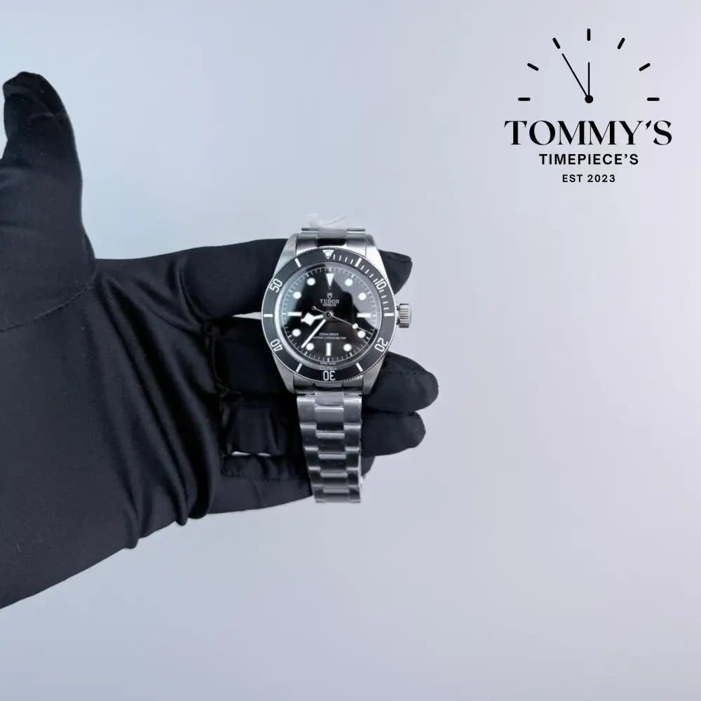 AAA+ Black Bay Monochrome 41mm Black Dial-Stainless Steel Bracelet (Black Bezel) Watches