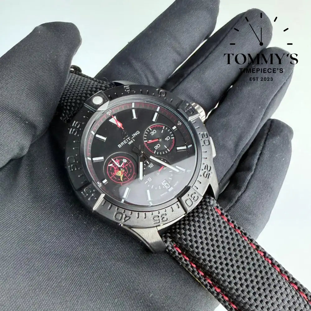 AAA+ Breitling Avenger B01 Chronograph 44 Night Mission USN ’Dust Devils’ - Black Ceramic