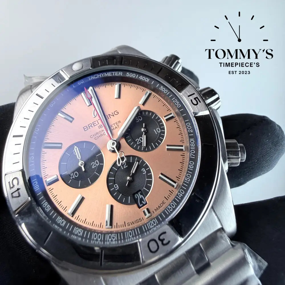 AAA+ Chronomat B01 42mm chronograph Copper Dial - Stainless Steel