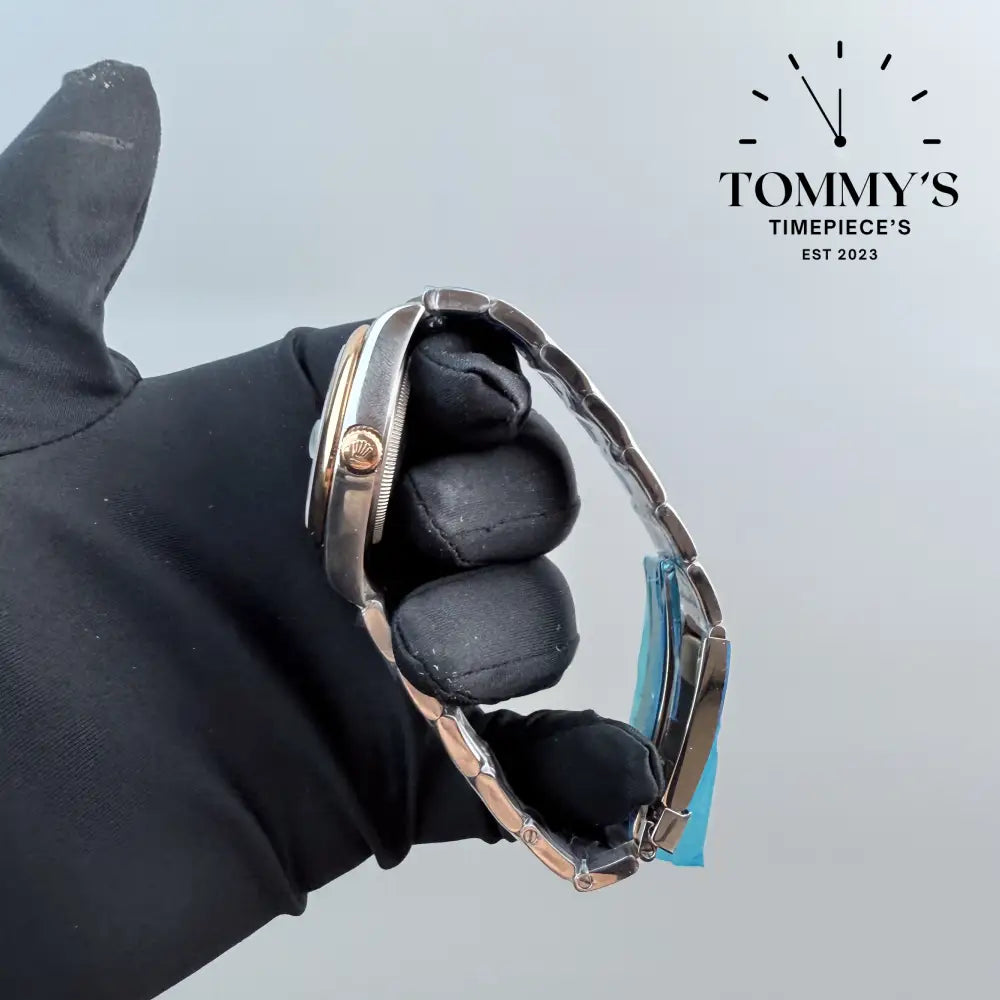 AAA + Datejust Black Dial (Bimetal) Oyster With Smooth Bezel