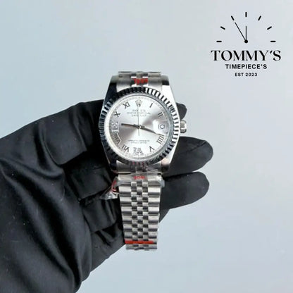 AAA+ Datejust (116234) 36mm Silver Roman Numeral Dial -Jubilee Bracelet (Fluted Bezel)