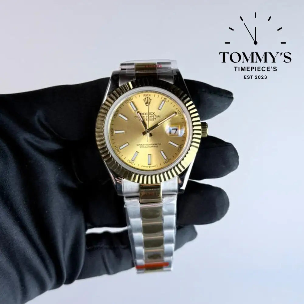 AAA+ Datejust (116333) 41mm champagne Dial-Oyster Bracelet (Fluted Bezel)
