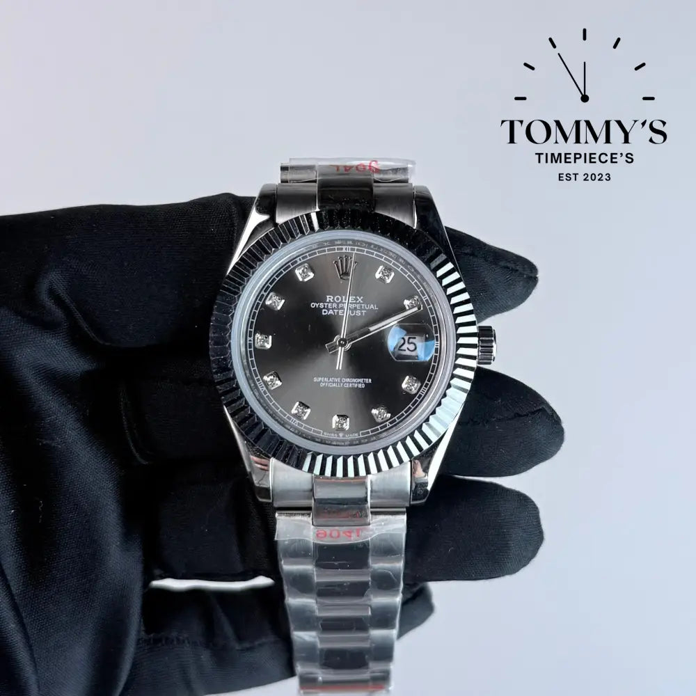 AAA+ Datejust (116334) 41mm Rhodium Dial-Oyster Bracelet (Fluted Bezel)