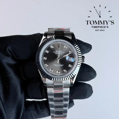AAA+ Datejust (116334) 41mm Rhodium Dial-Oyster Bracelet (Fluted Bezel)