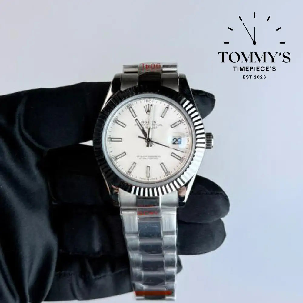 AAA+ Datejust (116334) 41mm White Dial-Oyster Bracelet (Fluted Bezel)