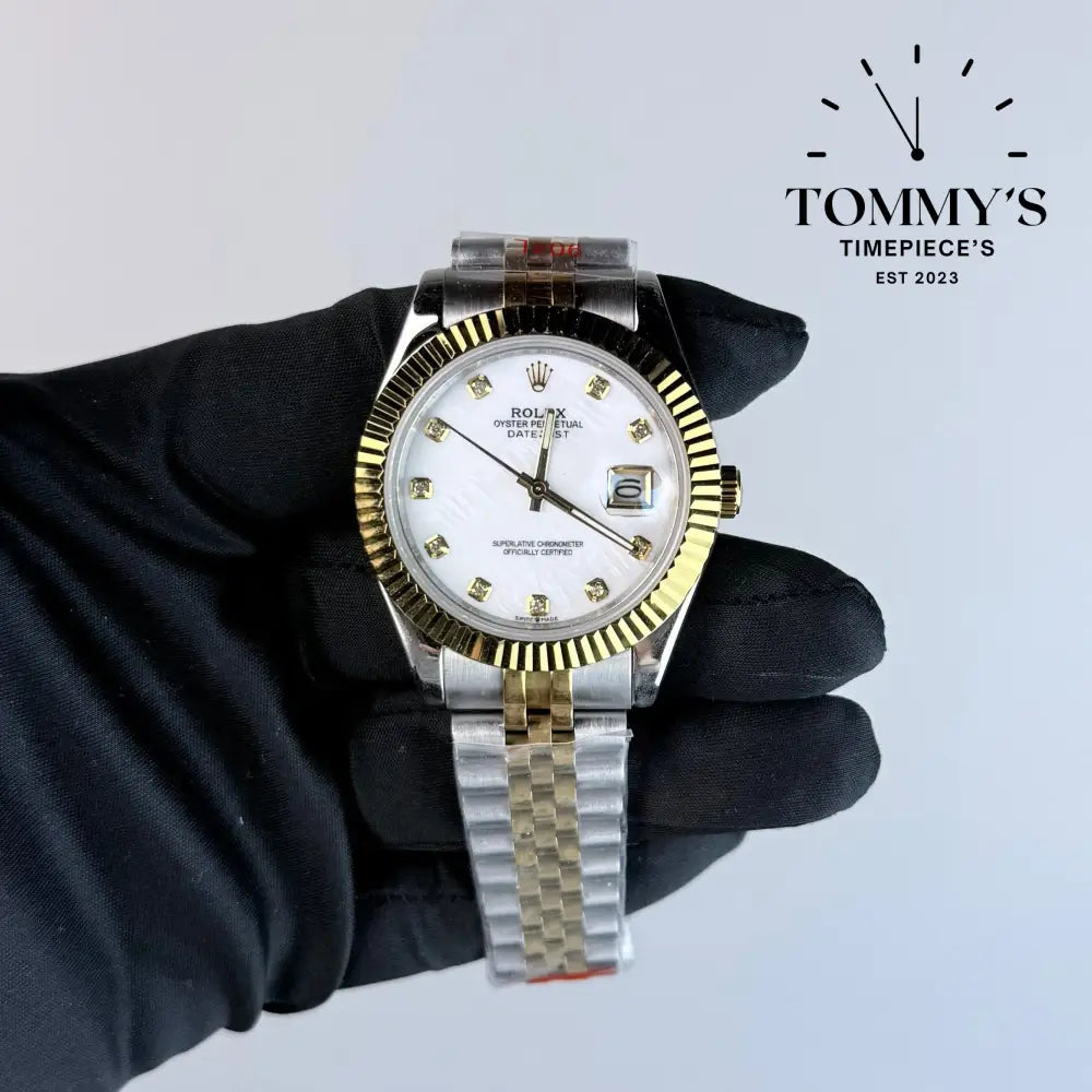 AAA+ Datejust (126233) 36mm White Dial-Jubilee Bracelet (Fluted Bezel)