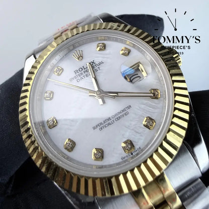 AAA+ Datejust (126233) 36mm White Dial-Jubilee Bracelet (Fluted Bezel)