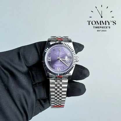 AAA+ Datejust (126234) 36mm Aubergine Purple Dial-Jubilee Bracelet (Fluted Bezel)