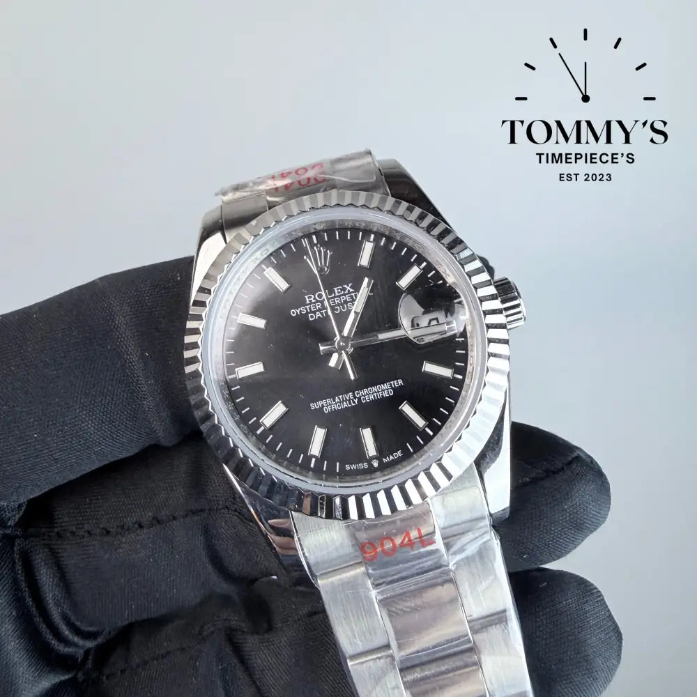 AAA+ Datejust (126234) 36mm Black Dial -Oyster Bracelet (Fluted Bezel)