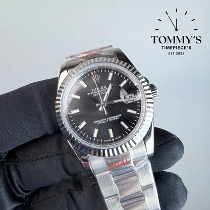 AAA+ Datejust (126234) 36mm Black Dial -Oyster Bracelet (Fluted Bezel)