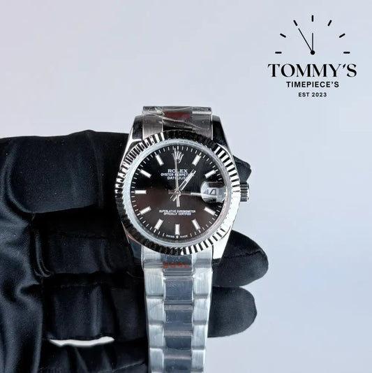 AAA+ Datejust (126234) 36mm Black Dial -Oyster Bracelet (Fluted Bezel)