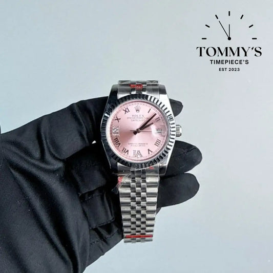 AAA+ Datejust (126234) 36mm Pink Dial-Jubilee Bracelet (Fluted Bezel)