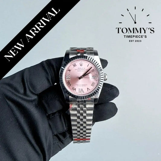 AAA+ Datejust (126234) 36mm Pink Dial-Jubilee Bracelet (Fluted Bezel)