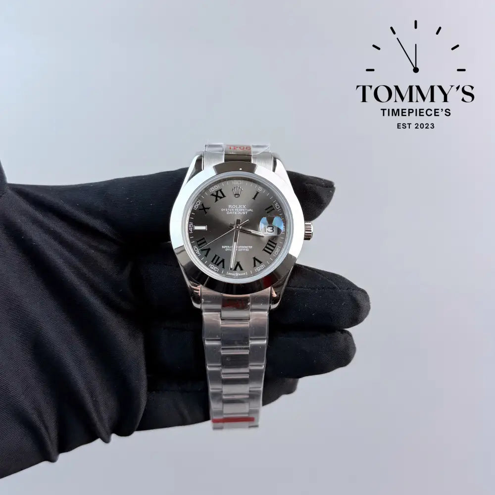 AAA + Datejust 41mm Wimbledon Dial Oyster With Smooth Bezel