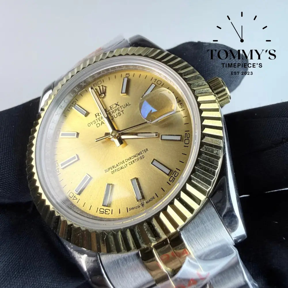 AAA+ Datejust (126331) 41mm Champagne Dial-Jubilee Bracelet (Fluted Bezel)