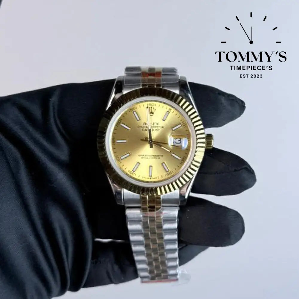 AAA+ Datejust (126331) 41mm Champagne Dial-Jubilee Bracelet (Fluted Bezel)