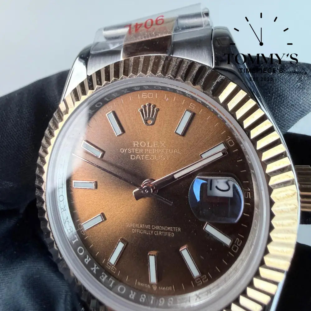 AAA+ Datejust (126331) 41mm Chocolate Dial-Oyster Bracelet (Fluted Bezel)