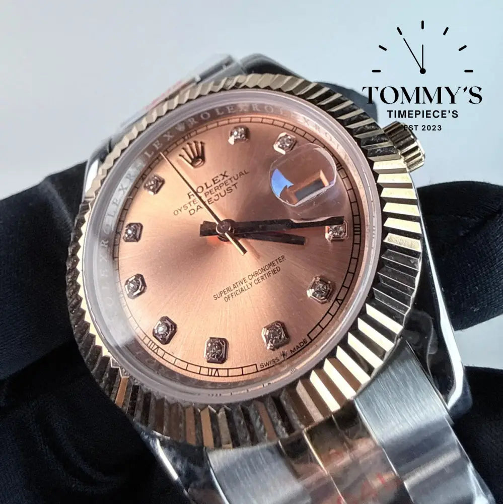 AAA+ Datejust (126331) 41mm Sundust Diamond Set Dial-Jubilee Bracelet (Fluted Bezel)