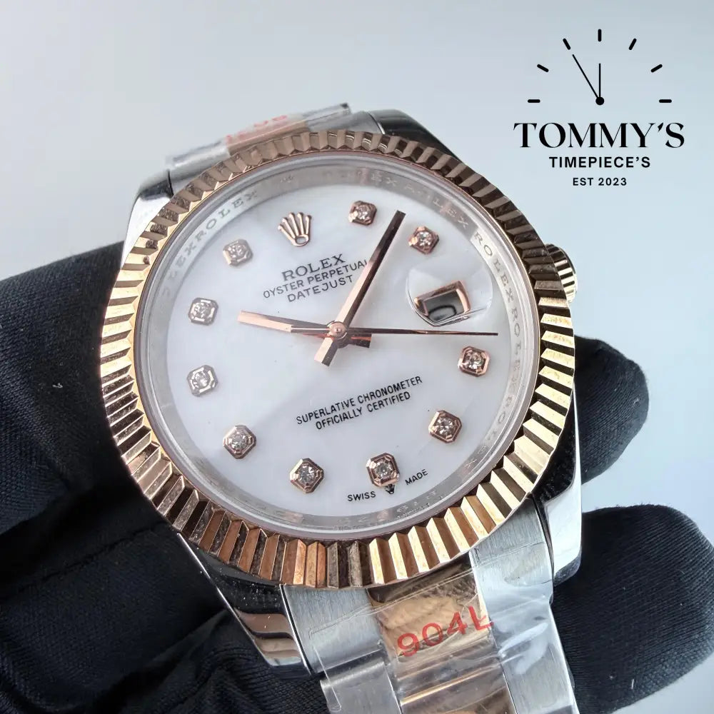 AAA+ Datejust (126331) 41mm White Dial-Oyster Bracelet (Fluted Bezel)