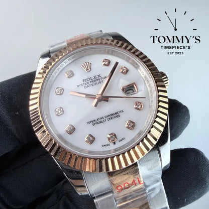 AAA+ Datejust (126331) 41mm White Dial-Oyster Bracelet (Fluted Bezel)