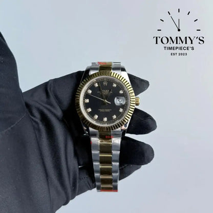 AAA+ Datejust (126333) 41mm Black Dial-Bimetal Bracelet (Fluted Bezel)